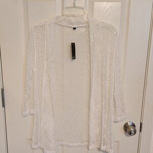 Yukiwi White Mesh Coverup